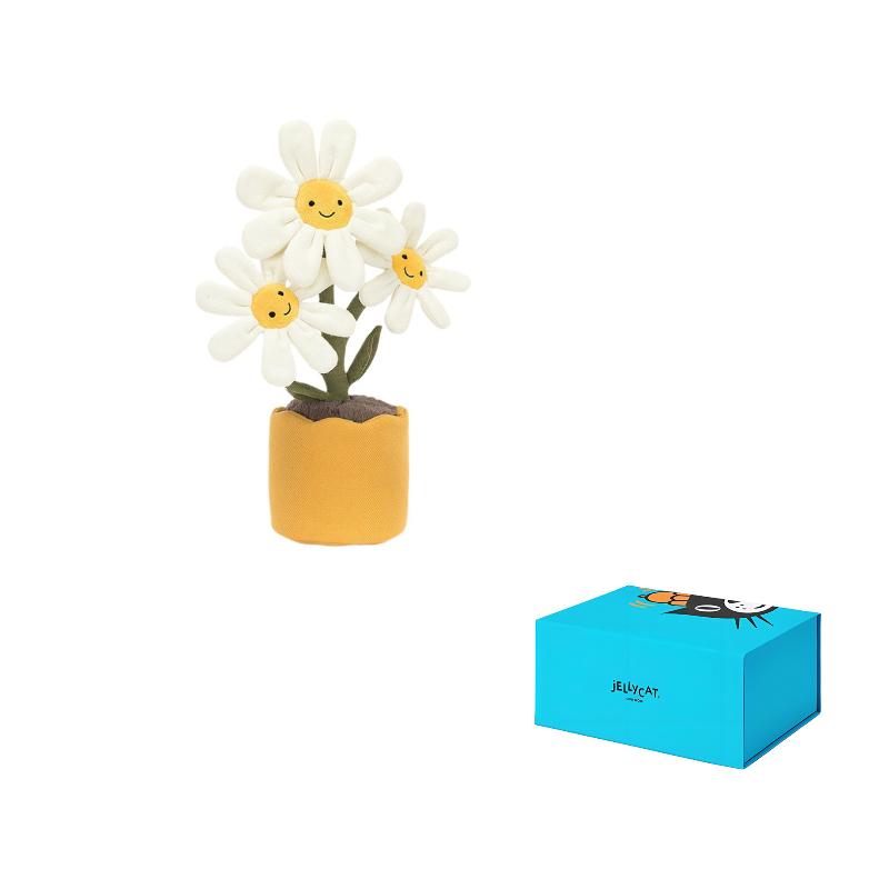 JELLYCAT Fun Plant Series Daisy Flower Cute Doll Plush Doll 34cm High