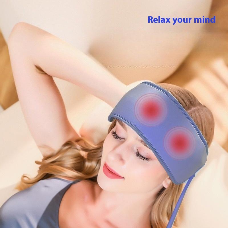 Head massager dredge meridians, household automatic airbag kneading forehead hot compress to help sleep artifact massager