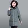 Women's Fashion Casual Fall Winter Solid Color Print Long Sleeve Jackets & Coats Down Coats