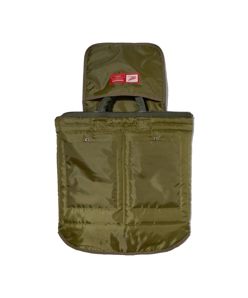 Phyps Motorcycle [2-Way] Honda Multi Pocket Helmet Bag_Khaki