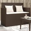 VidaXL Garden Bench with Cushions, Patio Seat, Terrace Chair, Outdoor Backyard Balcony Park Furniture, 365762