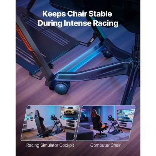 VEVOR Racing Wheel Stand, Adjustable & Foldable Simulator Stand for Logitech G923 G920 G29 G27