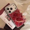 Retro Burgundy Button Phone Case for iPhone 16, iPhone 17, iPhone 17 Pro Max