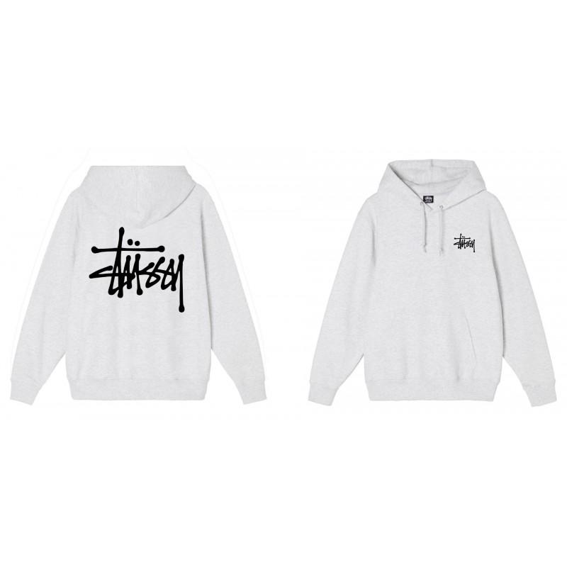 American Style Basic Hooded Sweatshirt Black 8 Print Loose Fit Men Women Casual Outerwear