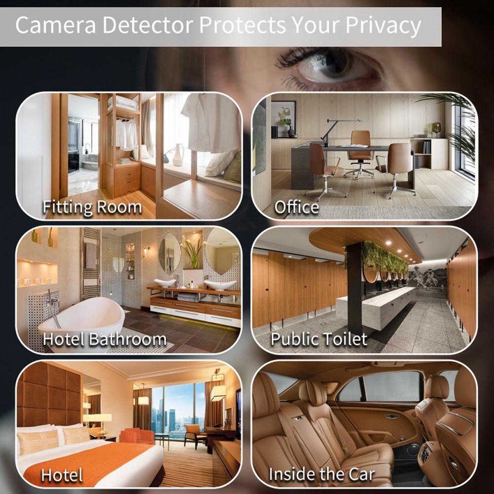 Camera Detector 4 Modes Infrared Light Cam Detector 220mAh Bug Detector Car GPS Tracker Detector for Home Office Travel Car