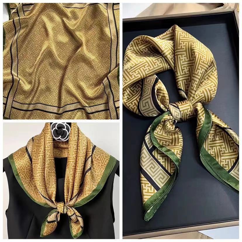 Eleganti Foulard di Seta da Donna Con Centinaia di Camicie, Assistenti di Volo, Decorazione Professionale, Protezione del Collo, Foulard, 70 Foulard Quadrati Piccoli.