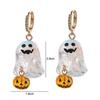 Resin Ghost Ear Studs Cartoon Pumpkin Dangle Earrings Cute Halloween Earrings  Ladies