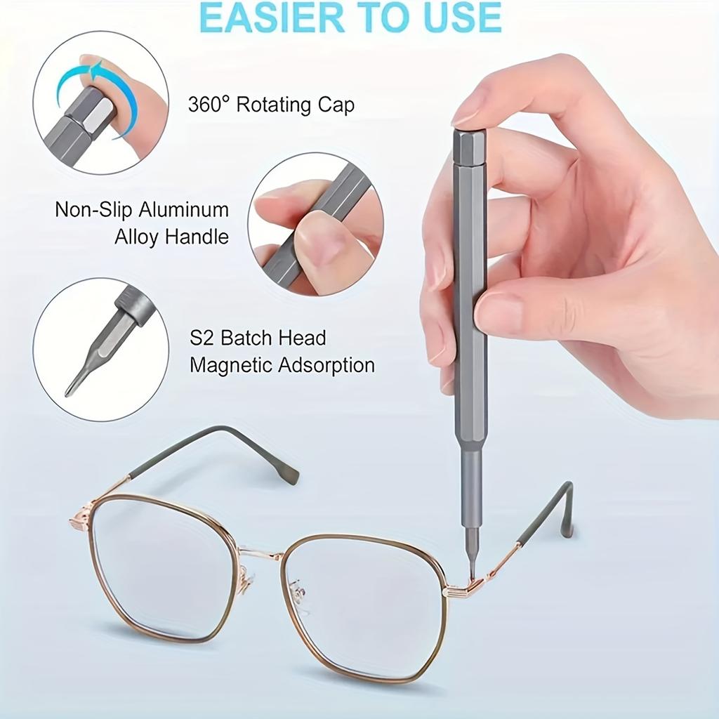 24 in 1 Small Screwdriver Set, Precision Screwdriver Set, Repair Tool Kit with Case Screwdriver Set for Electronics, Gameconsole