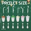 Clear Acrylic Christmas Tree Decorations Christmas Hanging Ornaments Snowflake & Icicle Hanging Decor New Year Party Decorations
