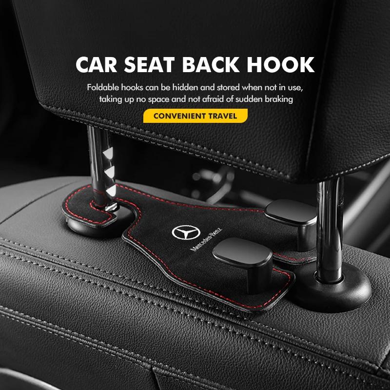 Car Rear Seat Back Hook Headrest Hanger Clip Storage Holder For Mercedes Benz AMG A C E S G Class W201 W210 W108 W204 W205 W203