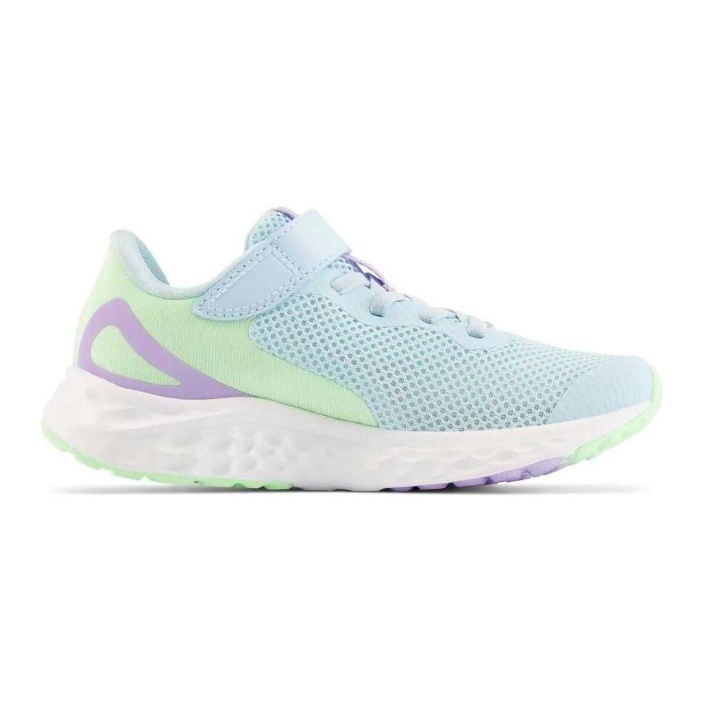 New Balance Fresh Foam Arishi V4 Bungee Lace Top Strap Little Kid Blue Lilac Glow Kids Sneakers Green-Aura PAARIBL4