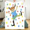Decke mit Pippi Langstrumpf Motiv - Perfekt für Sofa, Bett, Reisen & Outdoor | Maschinenwaschbar, Gemütlich & Langlebig.