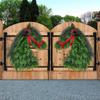 Weihnachts-Pferdekopf-Tierkranz Fenster Restaurant Heimdekoration Anhänger