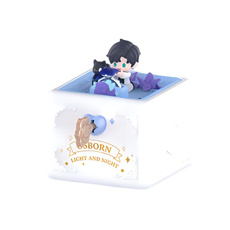 New POP MART X The Love Of Light And Night Flip Romantic, Ring Box, Collection Scenario Figure Trendy Figures 10.6cm PPMT-2408-0017