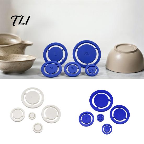 Pottery Wheel Accessories 5Pcs/Set Foot Ring Tools, Clay Base Aligner, Ceramic Crafting Equipment Molder for Bowls And Mugs, DIY Projects