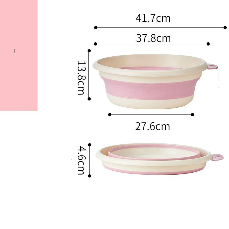 Children's Folding Basin for Household Use, Baby's Hand and Foot Washing Basin, Wall Mounted Foldable Thick Vegetable Washing Basin