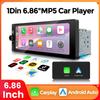 Lecteur MP5 CarPlay Sans Fil Android Auto, Autoradio Universel, BT, FM, AUX, 1DIN, 6.86 Pouces, HD, Limitation D'écran Tactile
