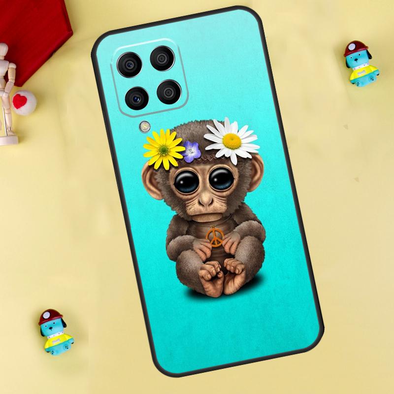 Monkey Gorilla Ape Baby Case For Samsung Galaxy M33 M15 M55 M31 M13 M12 M14 M06 M16 M36 M56 M53 M32 M52 M35 M34 M54