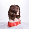 Synthetic Short Brown Curly Wigs for Women Pretty Sweet Hairstyle Mother Wig with Bangs Daily Cosplay Party Casual Hair