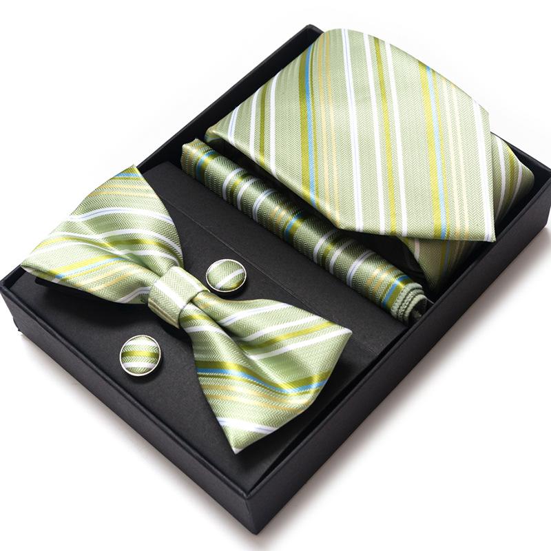 Men'S Tie Bow Tie Set Gift Box 6-Piece Set Tie Business Dress Tie Guangzhou