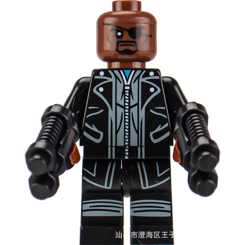 Ninja Warrior Superhero Doll With Weapon Single Building Block Assembly Toy
