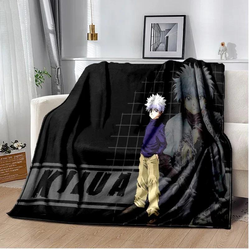 HUNTER X HUNTER Wurfdecke Anime Weiche Decke Leicht Warm Cartoon Decken für Kinderzimmer Schlafzimmer