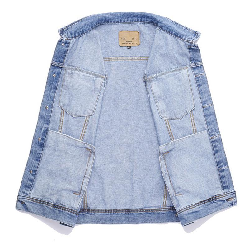 Spring Summer Men's Denim Vests Fashion Turn-Down Collar Cotton Jean Sleeveless Jackets Man Retro Streetwear Party Waistcoats