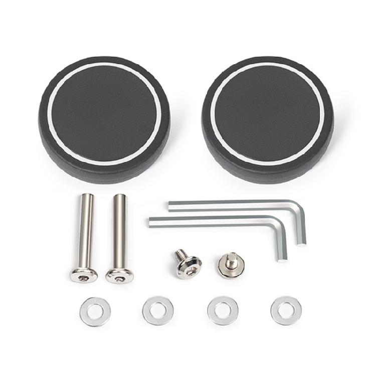 2PCS Plastic Suitcase Replacement Rollers Quiet Wheels Easy Install Assembly Practical Travel Luggage Casters