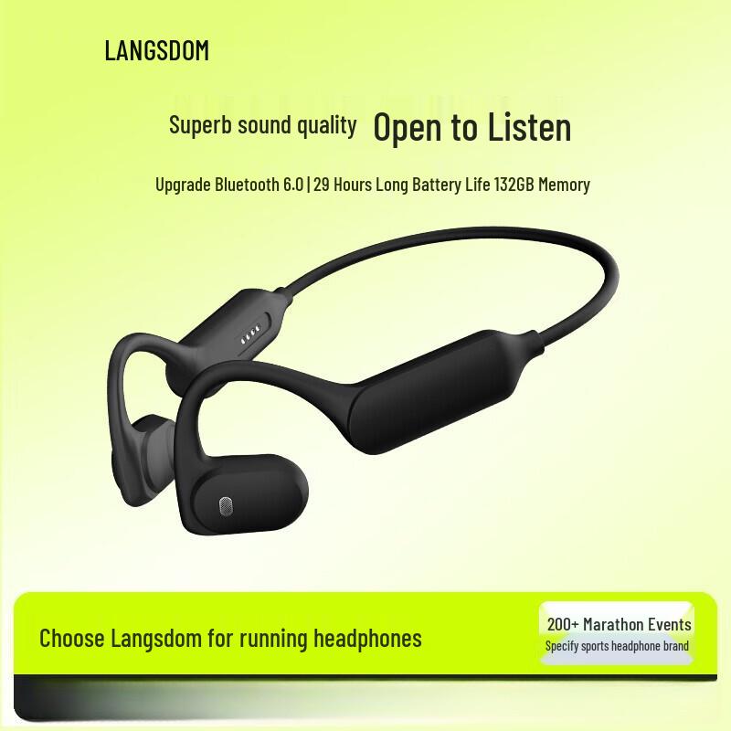 Lansdon AirWave Wireless Bone Conduction Sport Headphones