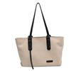 AI Large-capacity Canvas Bag Women's New Fashion Simple Shoulder Bag High-end Texture Portable Tote Bag