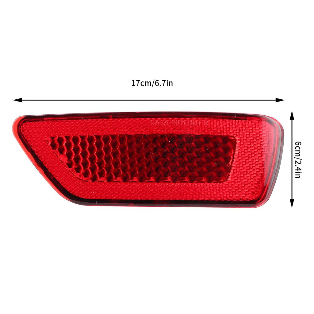 2Pc Car Rear Bumper Tail Parking Brake Light Warming Signal Reflector Lamp Cover No Bulb for Dodge Journey AVP/Crew/Crossroad/GT