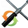 Foldable Telescopic Cross Tire Wrench - Detachable L-Shaped Socket Wrench for Car Tire Changing, Labor-Saving & Extended Length