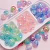 Acrylic Gradient Heart Burst Iridescent Keychain Phone Accessory
