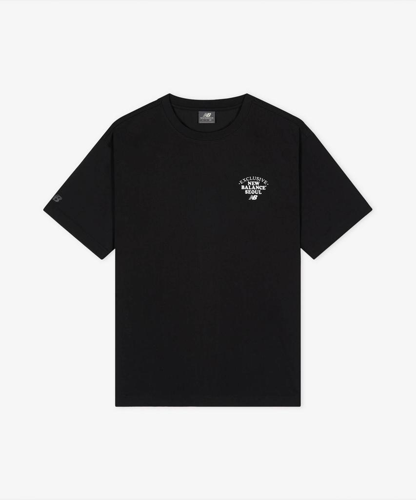 Nyuballanseu Nbneg3A073 / Uni Nb Seoul Landmark Short Sleeve T-Shirt (Black)