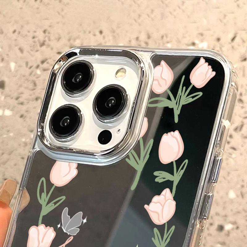 Mobile Phone Cases for iPhone 11 13 XR 15 Pro Max 12 14 Pro Max Case iPhone 16 XS Max Mirror Protective Case Mirror Exquisite Cartoon Waterproof