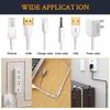 Self Adhesive Cable Management Clips Plastic Material Cord Holder  TV Cable Management