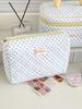 Lemon Polka Dot High Aesthetic Versatile Large-capacity Hand-held Toiletry Bag Makeup Bag Summer Fresh Ins Style