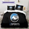 Biancheria da letto con motivo logo Atalanta BC Decorazione per la casa Regalo di compleanno (1 * copripiumino + 2 * federa, senza nucleo)