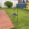 Outdoor Retro Solar Lantern Garden Decoration Waterproof Vintage Metal Solar Lights with Tungsten Bulb Patio Hanging Tent Lamp