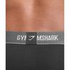 Gymshark Sports Tech Boxer 3pk Black Deep Orange Celeste Blue A5a3v Bc2t