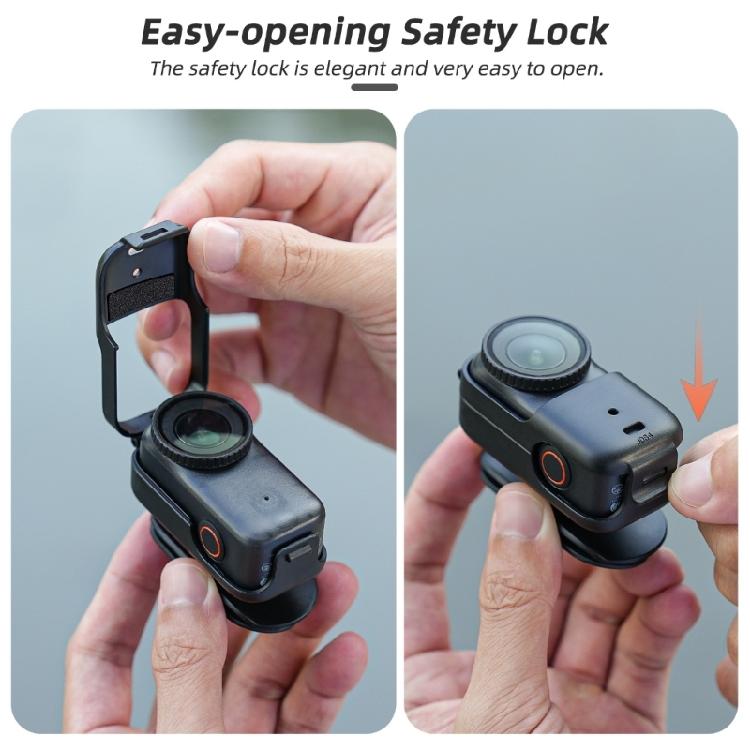 Shockproof ABS Camera Hat Clip Mount Adjustable Angle Adjustment For OsmoNano Camera Hat Clip Quick Release Buckle