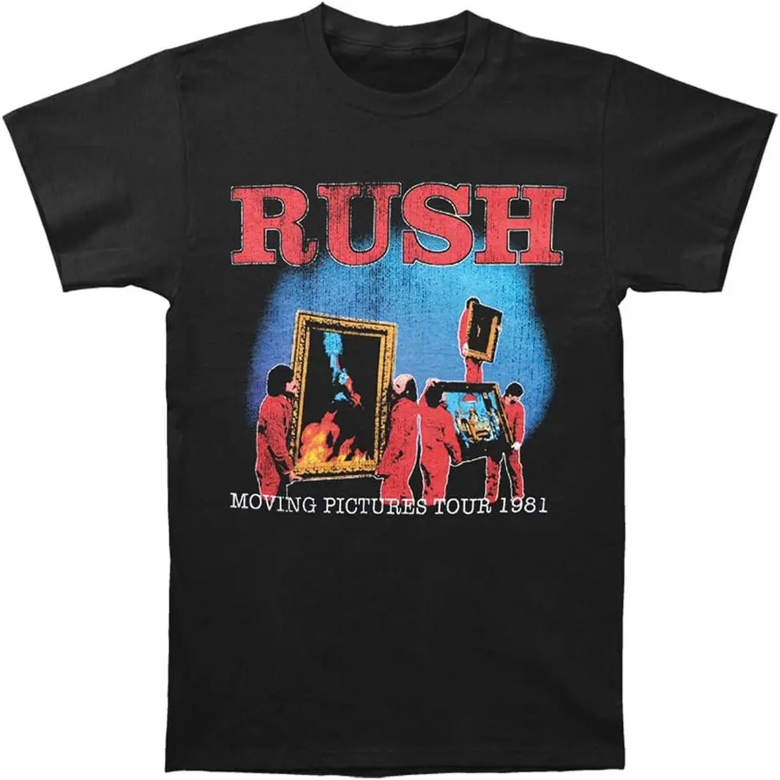 

Rush Moving Pictures 1981 Tour T-Shirt,Crew T-shirt XXXXXL різнокольоровий