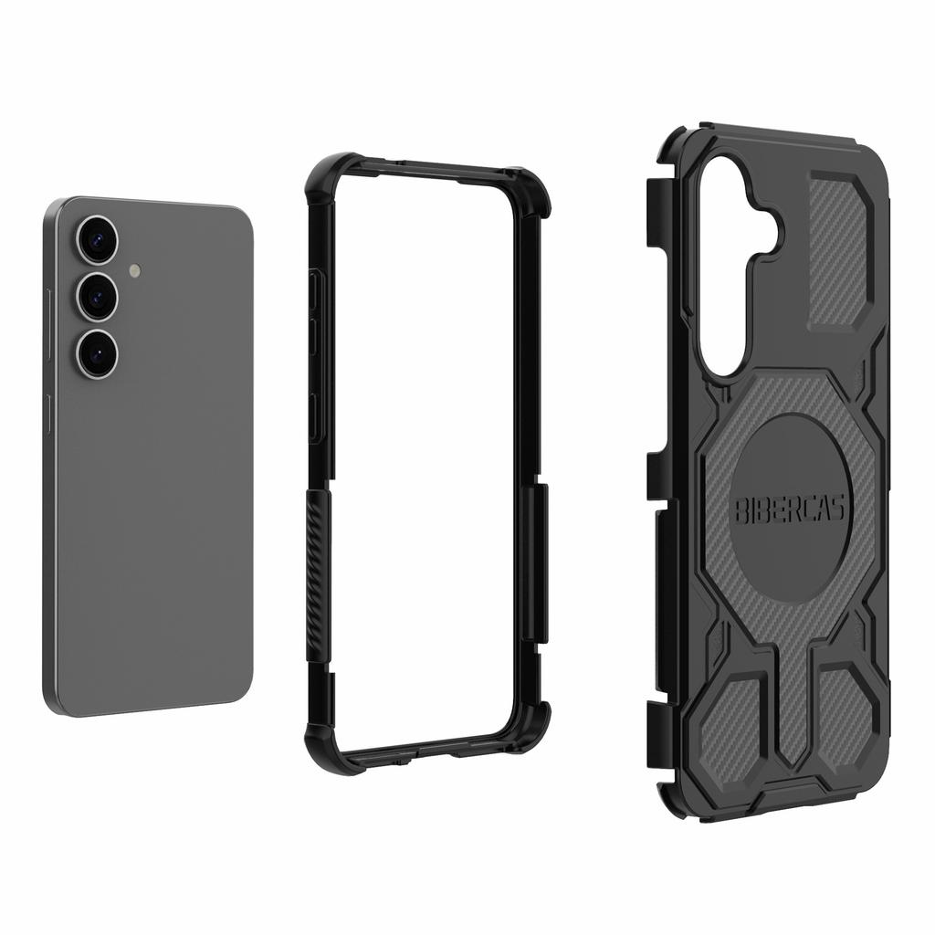 BIBERCAS J-16 Series For Samsung Galaxy S25+ Case Compatible with MagSafe Anti Drop TPU+PC Phone Cover