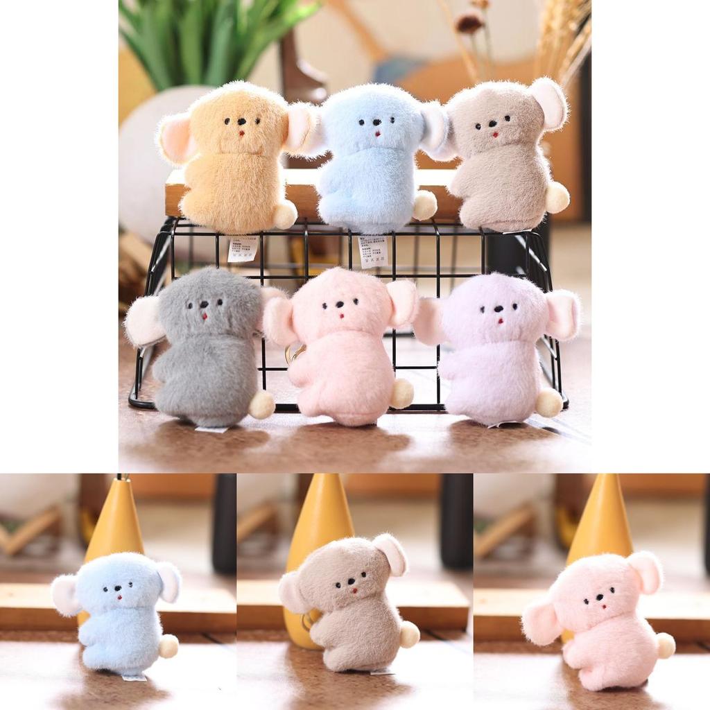Cute Koala Keychain Plush Toy With Pp Cotton Filling For Bag Decor And Gifts