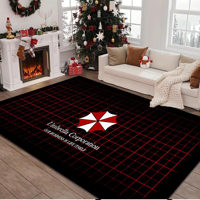 Resident Umbrella Rug Area rug for Livingroom, Bedroom, Palyroom, Chair Rug, Office Rug, Floor mat, Large Size Fan Christmas Birthday gift
