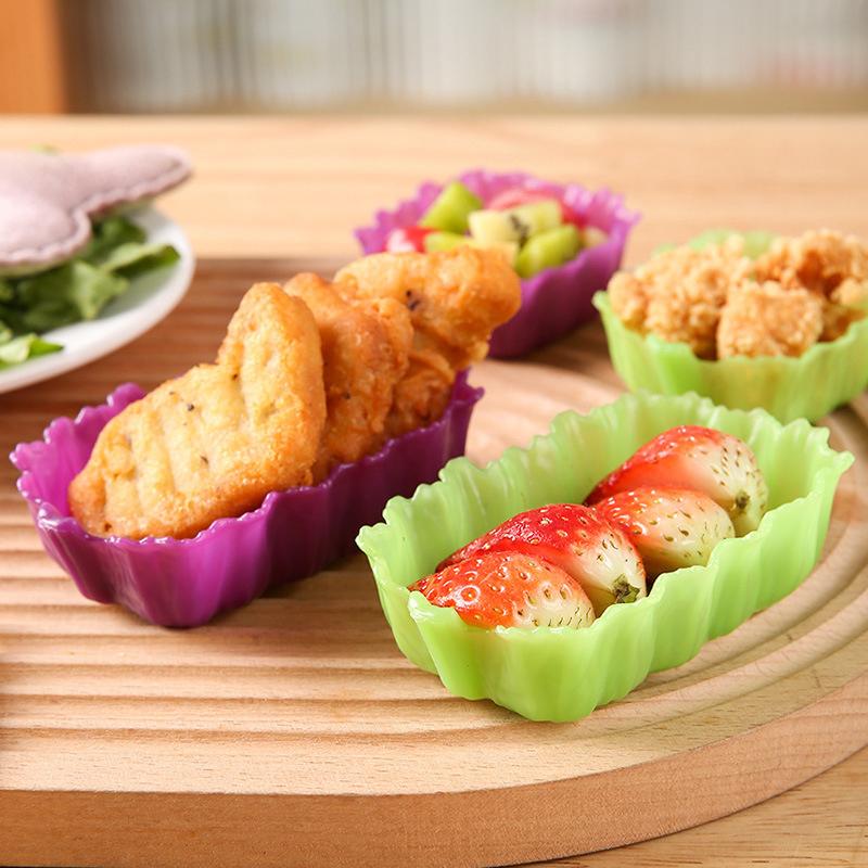 1PCS Bento Divider Cup Reusable Cake Mold Dessert Sushi Separate Storage Food Lunch Box Liner Accessories