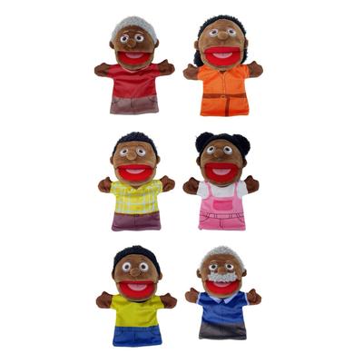 Family Hand Puppet Glove Grandparents Mom Da-d Member Stuffed Plush Doll Toy St-ory Gift For Kids Children Birthday Xmas