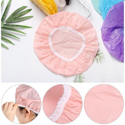 Produit de Salon Articles de Salle de Bain Chapeaux Imperméables Bande Élastique Protection Cheveux Chapeau de Bain Douche