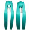 Cosplay Party Wigs Hatsune Miku Wig with 2 Ponytail Long Straight Wigs Halloween Carnival Props