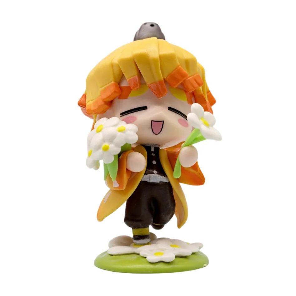 In Stock Demon Slayer Kimetsu No Yaiba Cute And Charming Blind Box Full Character PVC Model Playthings Figure Desktop Ornaments Collectible Gifts